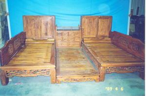 雙人床,實木雙人床,仿古雙人床,檀木雙人床,孝親床