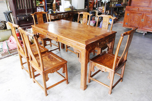 實木餐桌,原木餐桌,紅木餐桌,長方餐桌,六人份餐桌